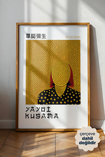 Persona Istanbul Yayoi Kusama "Sonsuz Noktalar" - Sarı Pop Art Sanat Posteri ...
