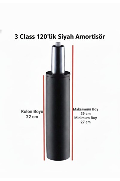 sandofis 120'lik Siyah Çalışma Koltuğu Amortisörü(3 Class)