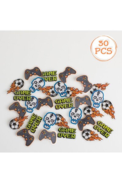 OEM Bicycle Spoke Decorations with Gamer Football Skull Pattern - 30pcs