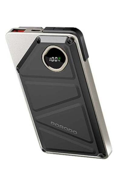 porodo Power Bank 2x Type-C, 10000mAh, 2.4A Lightning, 22.5W USB-A Output, PD...