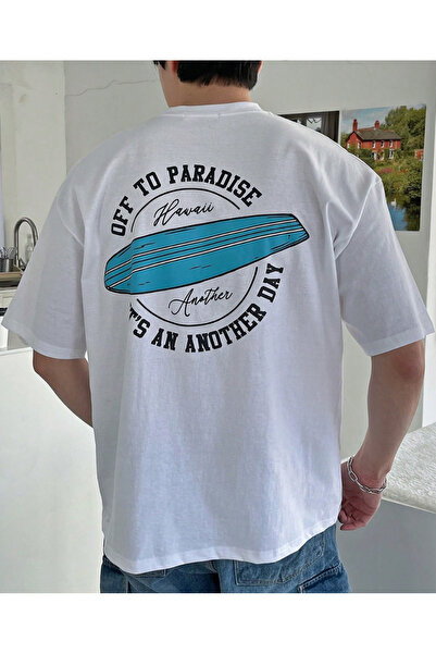 shi dumanlar giyim تيشيرت واسع مطبوع صورة خليج، مناسب للجنسين، من مجموعة "رحل...