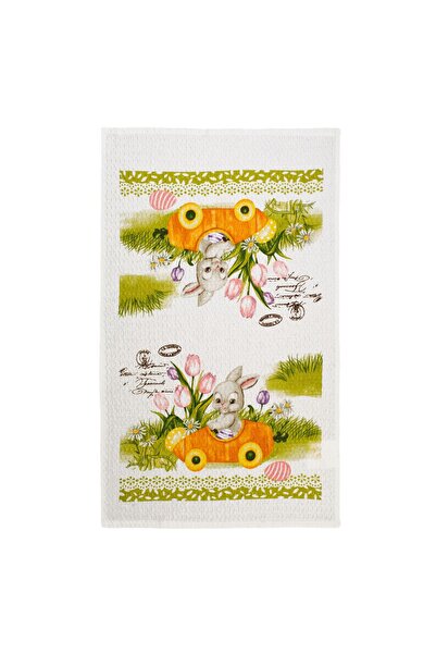 OEM White Cotton Kitchen Towel Waffle Rabbit Pasta Machine 60x35cm