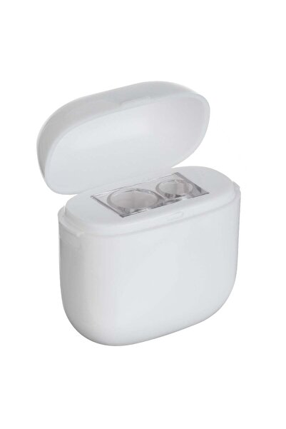 OEM Double White Pencil Sharpener Headphone Case Model 4.5x4.5x2cm