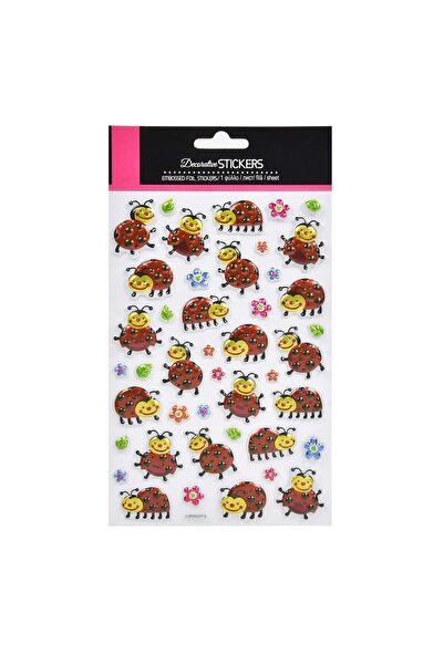 OEM 3D Stickers with Ladybugs & Flowers - 43pcs
