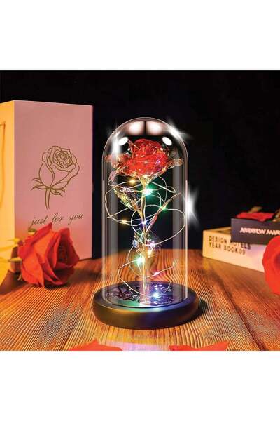 OEM Cupola Decorativa cu Trandafir Holografic cu Lumina Ø8x15cm