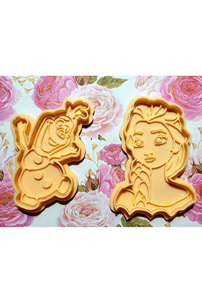 Çetin Tasarm43 ELSA kurabiye kalıbi-elsa-pasta süsü