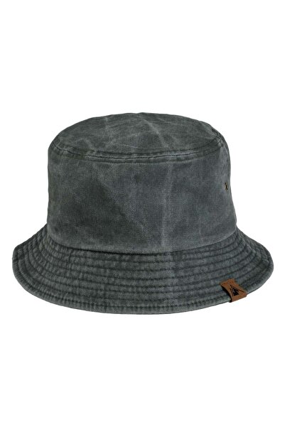 OEM Men's Khaki Cotton Bucket Hat with Brown Patch