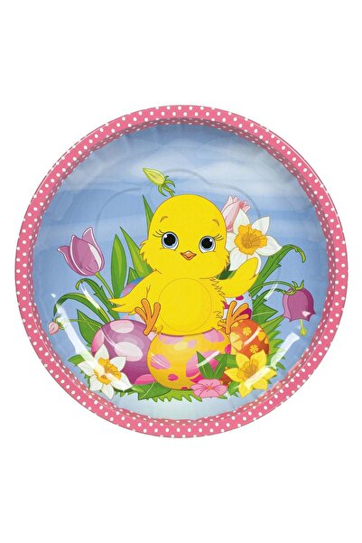 OEM Farfurie Metalica Decorativa de Paste cu Model Puisor Oua Ø20cm