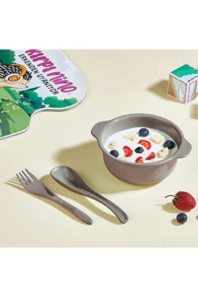 YAZICI مجموعة تغذية الأطفال سعة 400 مل - وعاء طعام خالٍ من مادة BPA مع ملعقة ...