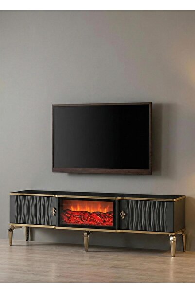 Alıcıoğlu Mobilya ŞÖMİNELİ TV SEHPASI 160 CM