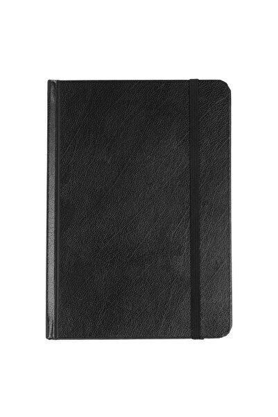 OEM A6 Black PU Notebook with Elastic - 80F