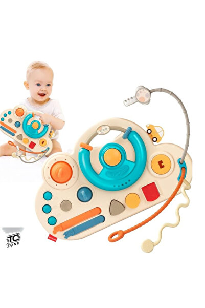 Tczone Placă Senzorială Interactivă pentru Copii – Volan, Întrerupătoare și A...