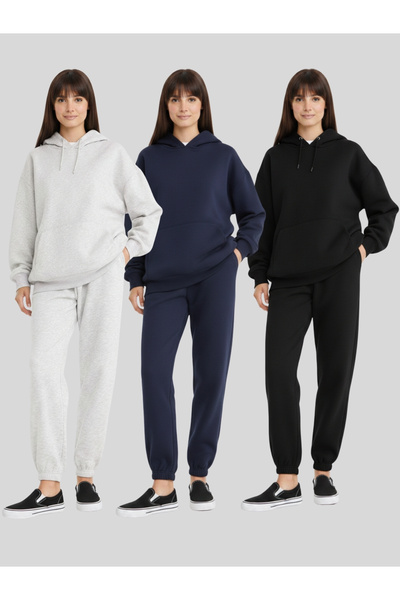 RABTEKS Women's Oversized Sweatpants with Cotton Inside, Comfortable Fit