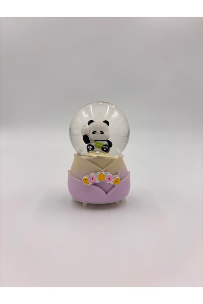 GIFT Mini Boy Panda Işıklı Kar Küresi