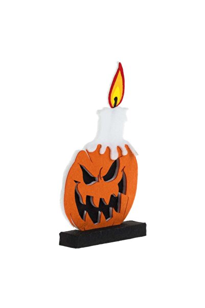 OEM Decoratiune de Halloween Dovleac cu Lumanare 17x30cm