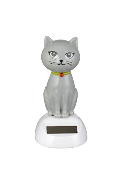 OEM Dancing Cat Figurine with Solar Panel 11cm