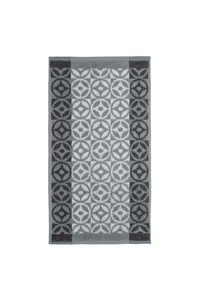 OEM Black Kitchen Towel with Gray Circles Pattern 60x35cm
