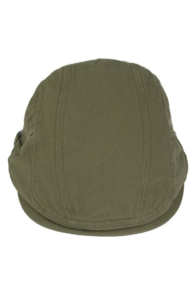 OEM Light Khaki Cotton Twill Beret with Metal Buckle for Men