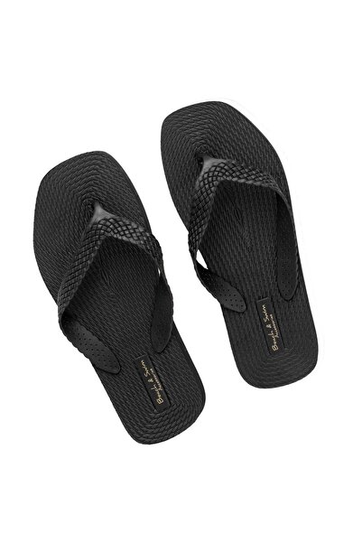 OEM Black Platform Beach Slipper & Braided Strap for Women 39-40