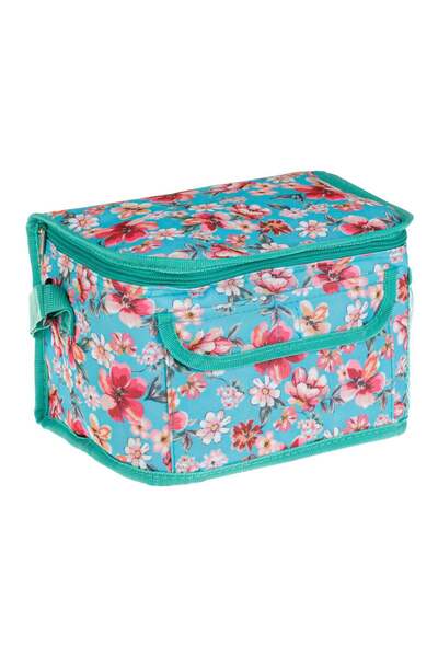OEM Geanta Izoterma Turcoaz Floral 25x16x18cm - 7lt