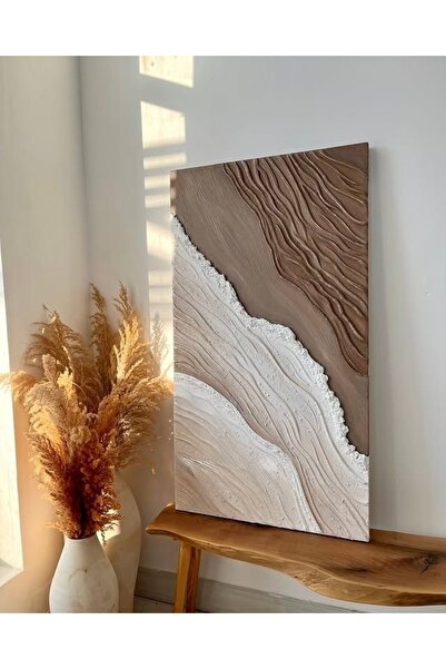 ASTRA STUDIO Toprak ve Ekru Dokulu Rölyef Tabl