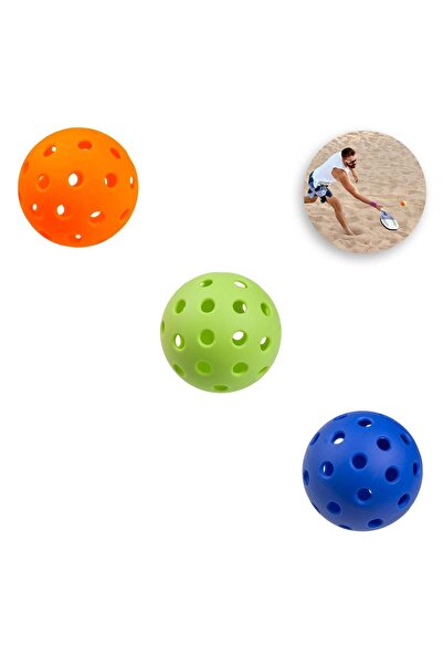 OEM Set Mingi Pickleball Colorate pentru Tenis de Plaja 7.5cm - 3buc