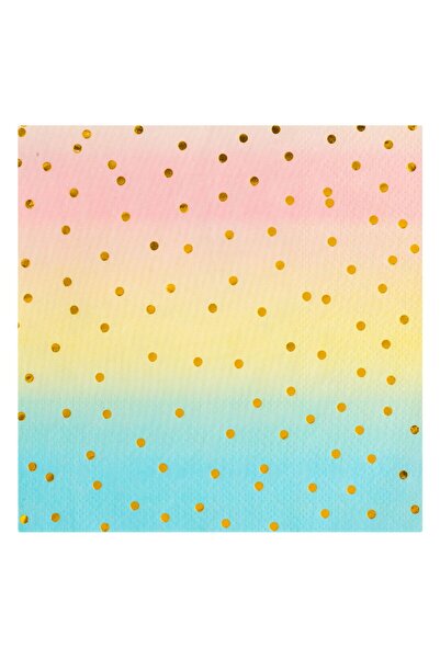 OEM 2-Ply Ombre Polka Dot Foil Napkins 33x33cm - 12pcs
