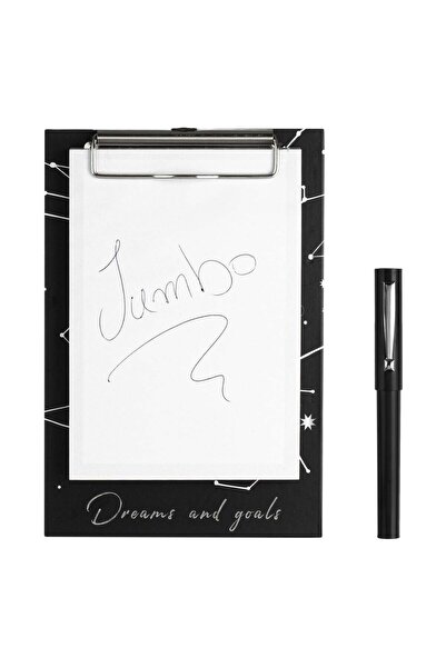 OEM Clipboard A5 Negru cu Model Argintiu Zodiac & Pix - 100F