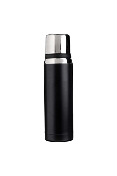 OEM Black Stainless Steel Insulated Bottle with Lid 700ml