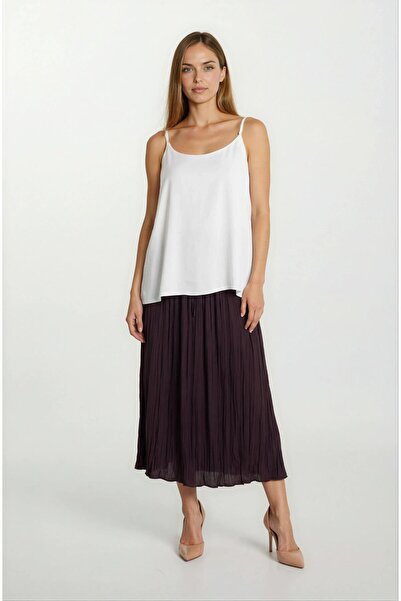 Spazio Filangieri İnce Askılı Salaş Bluz EKRU