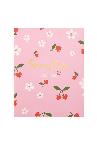 OEM Set Autocolante cu Carnetel Model Fructe Roz ”Berry Cute" - 15F