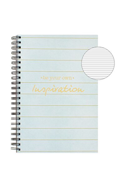 OEM Caiet Studentesc A4 Dictando Gri cu Folie Aurie "Be Your Own Inspiration"...