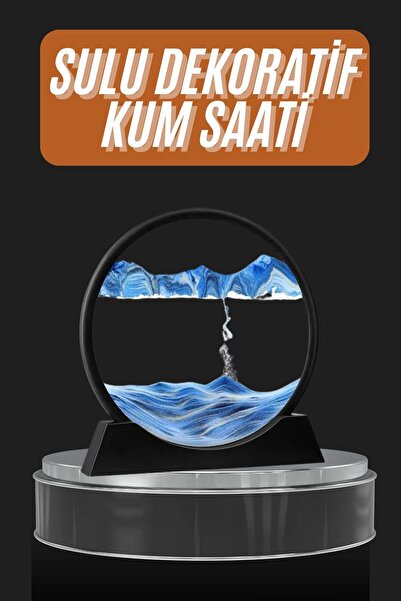 Genel Markalar Dekoratif Sulu Kum Saati Ofis Masa Üstü Ev Yuvarlak Kum Saati ...