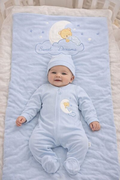 My Babies Label Erkek Bebek Yenidoğan Mavi Renk 10'lu Battaniyeli Hastane Çık...