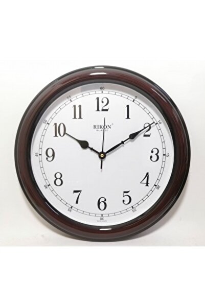 Rikon 8351 Ceas de perete maro, fildeș
