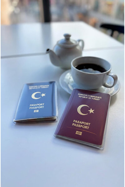 ADENRA 2 ADET Su Geçirmez Şeffaf Pasaport Kılıfı Pasoport Koruma Kabı