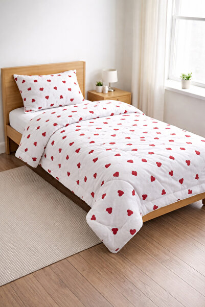 Home Nevresimhome Multi-Heart Single Welsoft Quilt