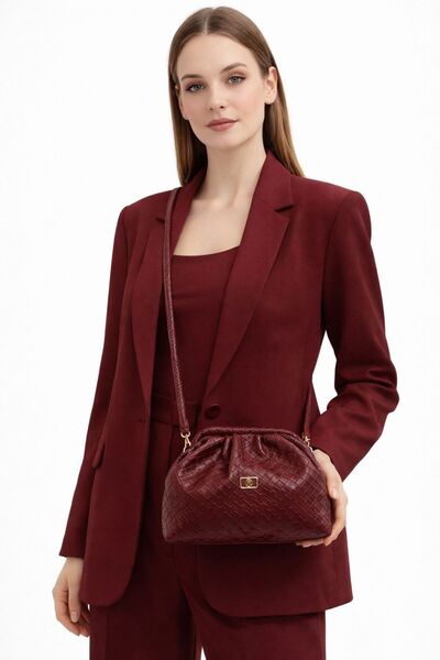 MODA Kadın Örgü Dokulu El Ve Omuz Çantası