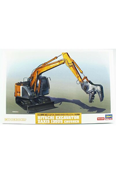 Hasegawa 66103 1/35 Ölçek, Hitachi Excavator Zaxis 135US Crusher, Plastik Mod...