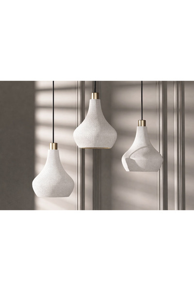 3DEV3D Organik Dalga Form Sarkıt Avize Lamba