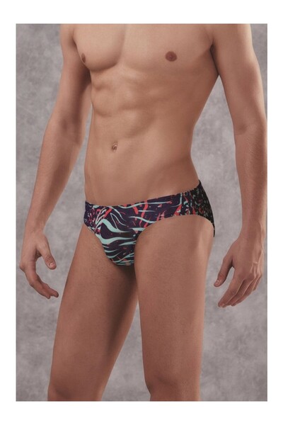 Doreanse Men'S, Exclusive, Modal-Cotton, Colorful Zebra Patterned Slip