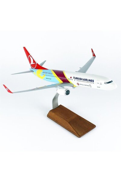 Genel Markalar THY007 1/100 Ölçek, THY Aston Villa Logolu B737-800 Yolcu Uçağ...