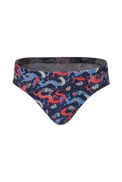 Doreanse Slip pentru bărbați, exclusiv, din modal-bumbac, cu model dragon