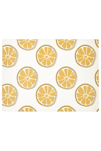 IKEA Suport farfurie TORVFLY, model/galben, 40 x 30 cm