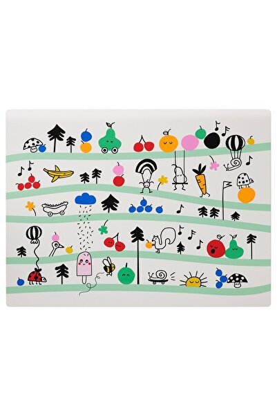 IKEA Suport pentru farfurii GRÖNFINK, multicolor, 30 x 40 cm