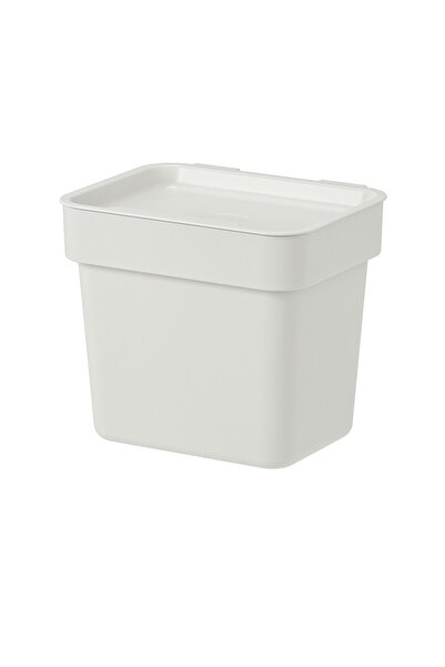 IKEA HÅLLBAR Waste Bin with Lid, Gray, 3L