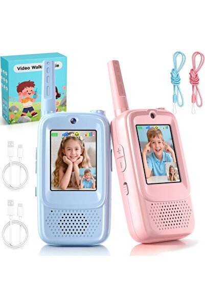 Closeli 2 Pack Walkie Talkies,Two-Way Rechargeable Radio,Kids Audio Toys, Wir...