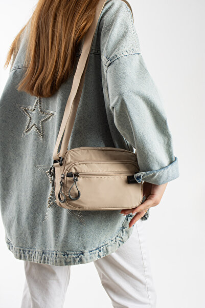 Sanmorris 5 Bölmeli Suya Dayanıklı Paraşüt Kumaş Küçük Çapraz Askılı Omuz Çan...