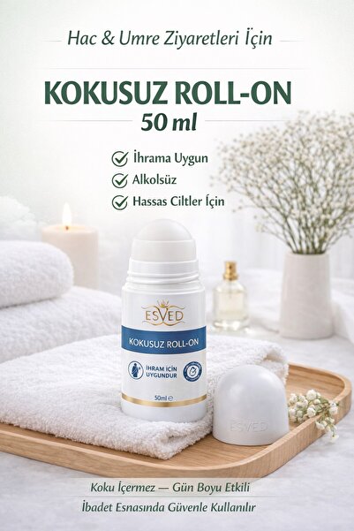 ESVED Hac ve Umre için Kokusuz Roll on 50 ml. ihrama uygundur.