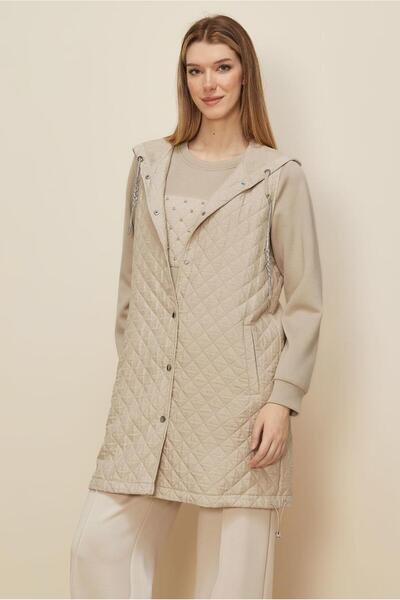 Alvina Quilted Y Vest Set Tunic 46197